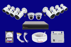 set of 10 cctv cameras kit