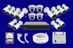 set of 16 cctv cameras kit