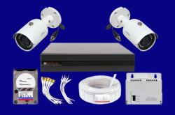 set of 2 cctv cameras kit