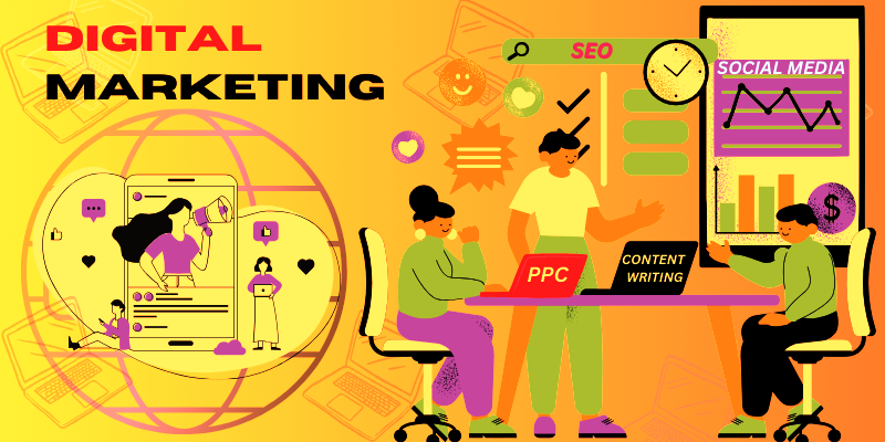 persons performing various digital marketing process