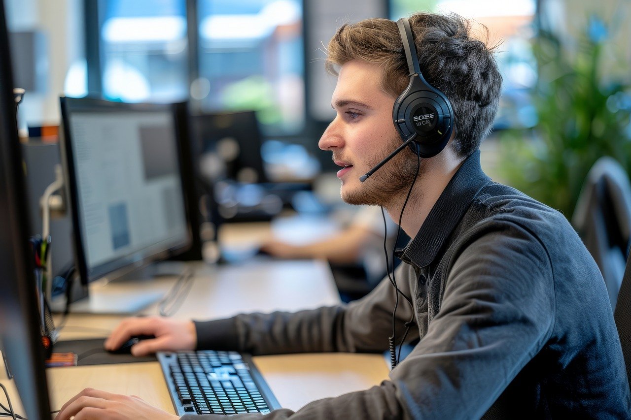 executive attending call for support