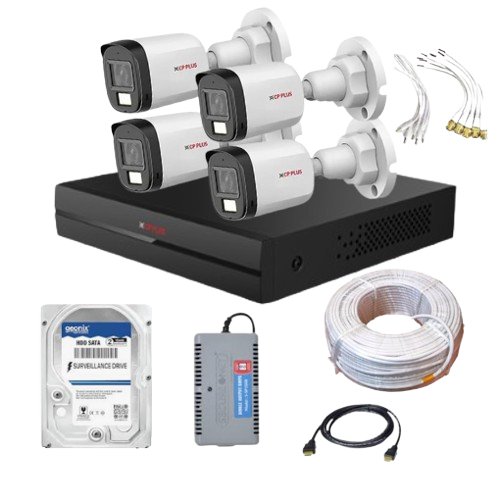 4 color cctv cameras 500GB