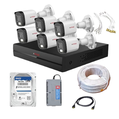 6 color cctv cameras